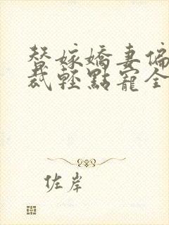 替嫁娇妻偏执总裁轻点宠全集