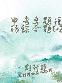 中考专题复习圆的综合题(含答案)