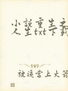 小说重生之最强人生txt下载