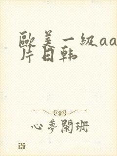 欧美一级aa大片日韩