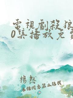 电视剧杀狼花40集播放免费高清