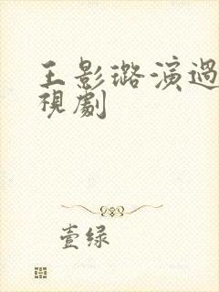 王影璐演过的电视剧
