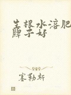 生根水溶肥什么牌子好