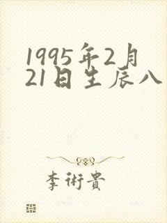 1995年2月21日生辰八字