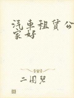 汽车租赁公司哪家好