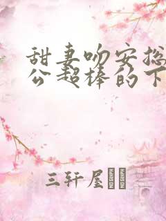 甜妻吻安总裁老公超棒的下载txt