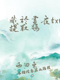 藏于昼夜txt提取码