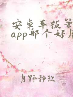 安卓平板笔记的app哪个好用