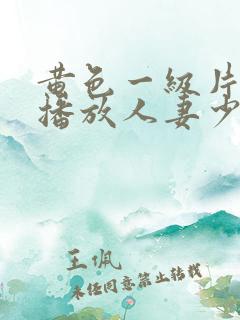 黄色一级片视频播放人妻少妇