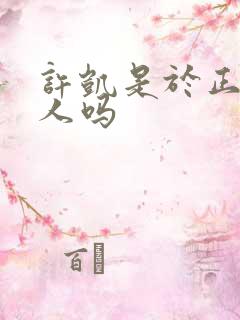 许凯是于正的艺人吗