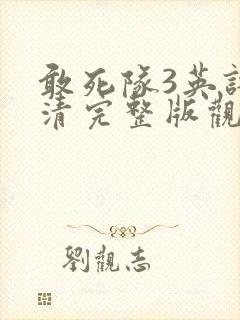 敢死队3英语高清完整版观看