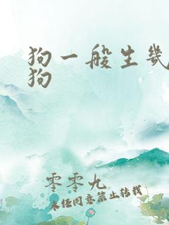 狗一般生几只小狗