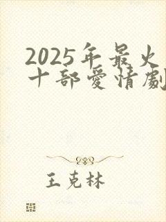 2025年最火十部爱情剧