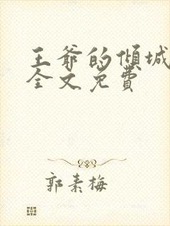 王爷的倾城弃妃全文免费
