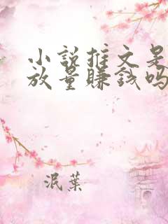 小说推文是靠播放量赚钱吗