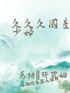 久久久国产精品少妇