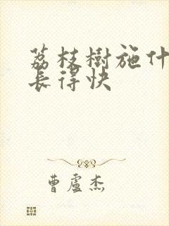 荔枝树施什么肥长得快