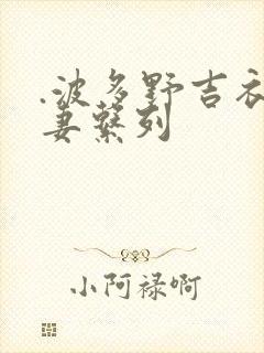 .波多野吉衣人妻系列