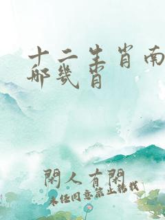 十二生肖南肖是哪几肖