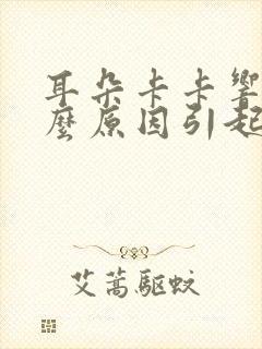 耳朵卡卡响是什么原因引起的