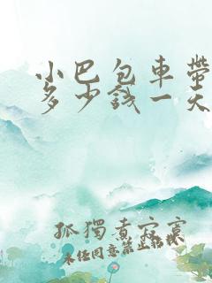 小巴包车带司机多少钱一天