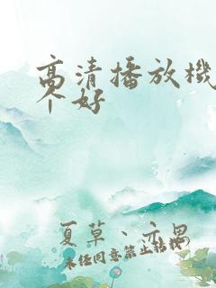 高清播放机 哪个好