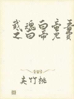 武魂白帝吾乃天之白帝免费阅读