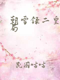 朝雪录二皇子结局