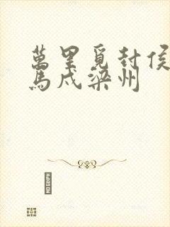 万里觅封侯,匹马戍梁州