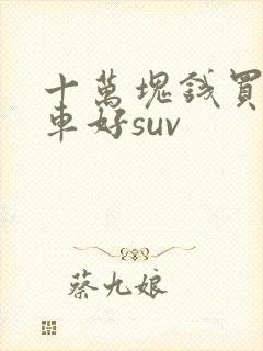 十万块钱买什么车好suv 十万块钱买什么车好suv