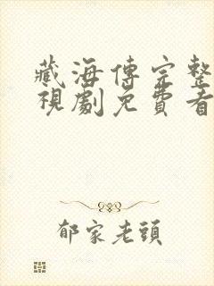 藏海传完整版电视剧免费看