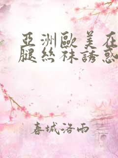 亚洲欧美在线美腿丝袜诱惑