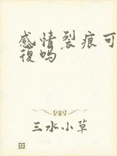 感情裂痕可以修复吗