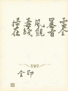 扫毒风暴电视剧在线观看全集免费