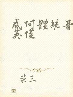 成何体统晋江七英俊