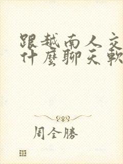 跟越南人交流用什么聊天软件