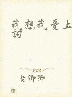 我想我爱上你歌词