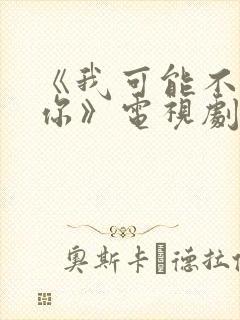 《我可能不会爱你》电视剧
