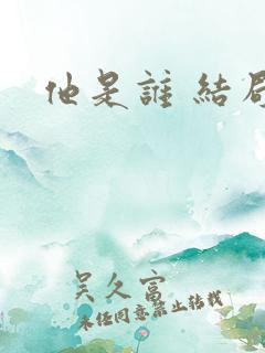 他是谁 结局