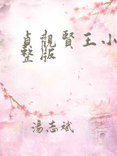 贞观贤王小说完整版