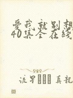 爱我就别想太多40集全在线电视剧