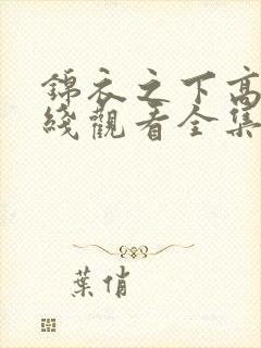 锦衣之下高清在线观看全集