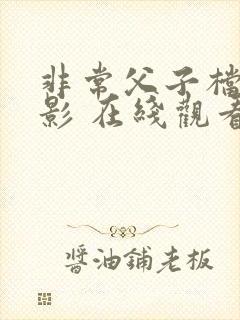非常父子档 电影 在线观看