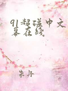 91超碰中文字幕在线