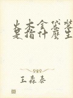 火木金袋装满钱是指什么生肖
