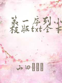 第一序列小说精校版txt全本下载