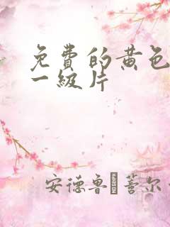 免费的黄色录像一级片