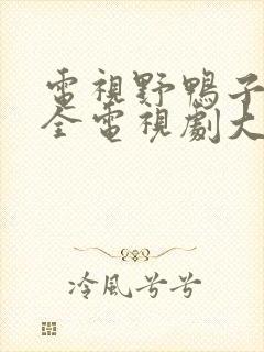 电视野鸭子剧大全电视剧大全免费