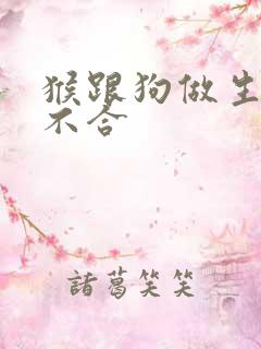 猴跟狗做生意合不合