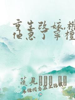 重生改嫁,权臣他急了宁檀宗俭全集阅读